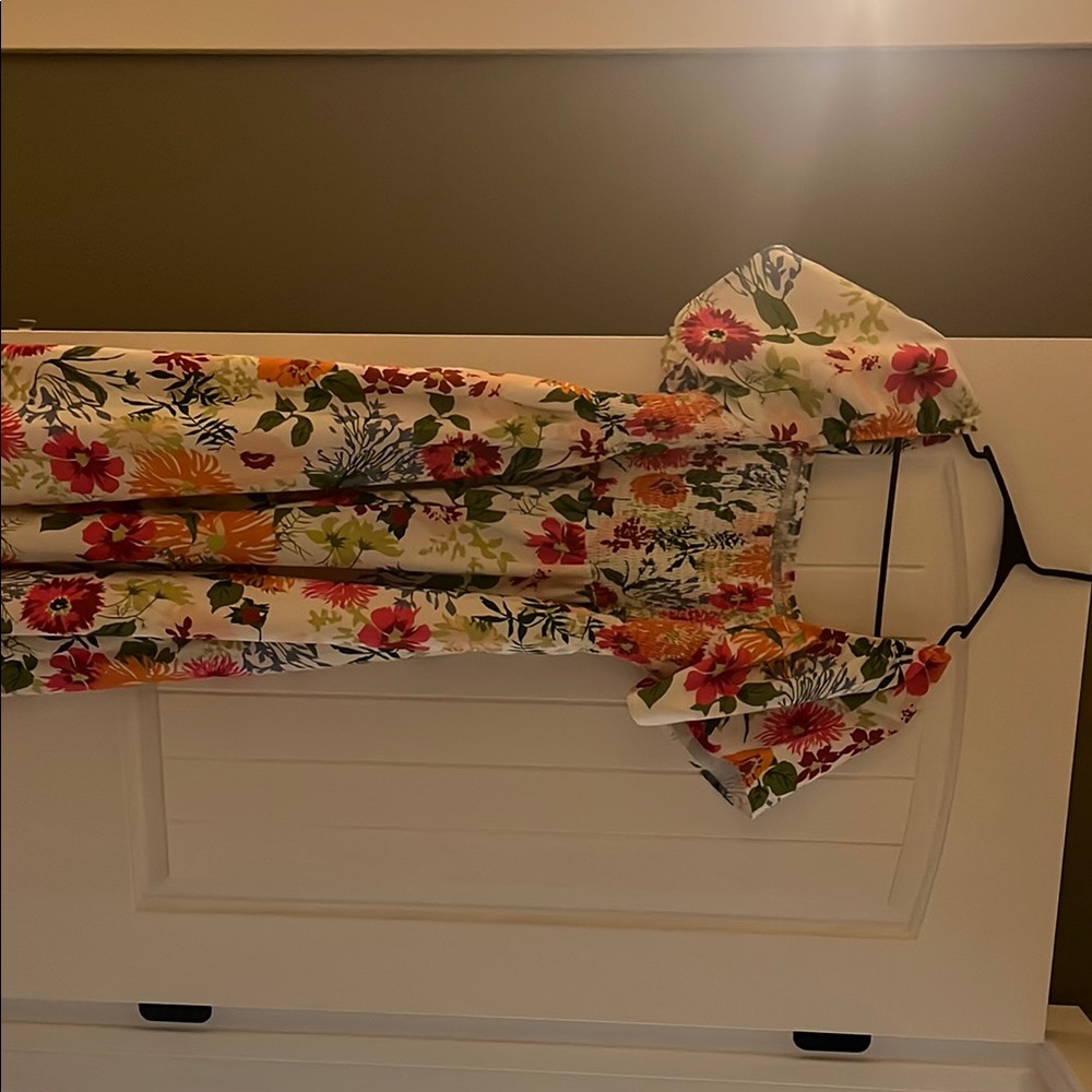 Floral Maxi Dress with Puff Sleeves